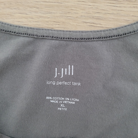 J JILL Long Perfect Tank Army Green XL - Picture 4 of 6